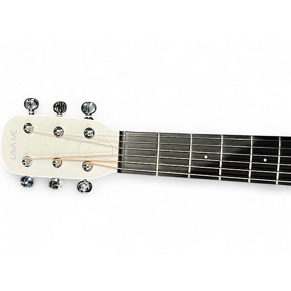 Used LAVA MUSIC ME PLAY White Acoustic Electric Guitar