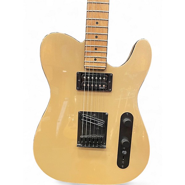 Used Squier Contemporary Telecaster HH Gold Solid Body Electric Guitar