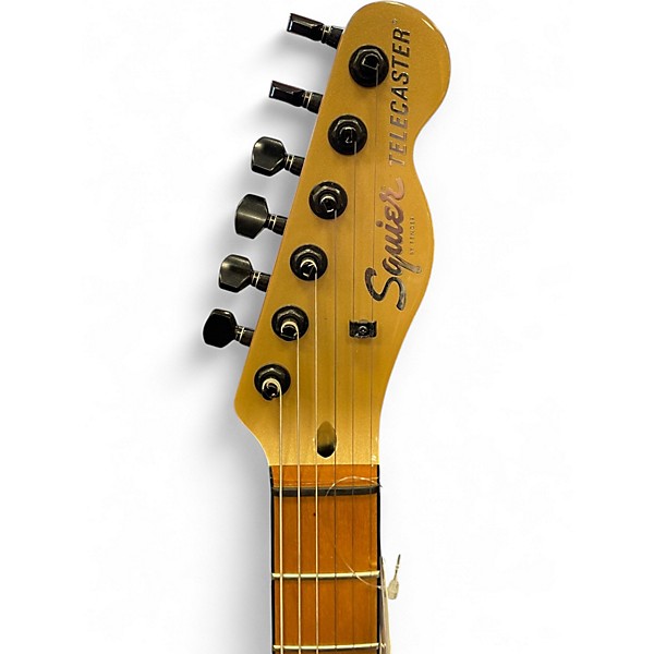 Used Squier Contemporary Telecaster HH Gold Solid Body Electric Guitar