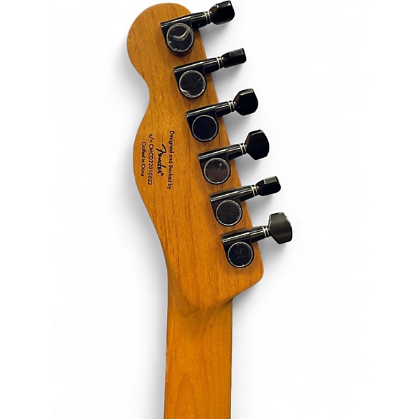Used Squier Contemporary Telecaster HH Gold Solid Body Electric Guitar