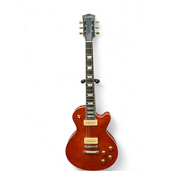 Used Eastman SB56/TV-AMB Amber Solid Body Electric Guitar