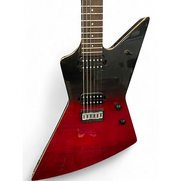 Used Chapman Ghost Fret Red to Black Fade Solid Body Electric Guitar