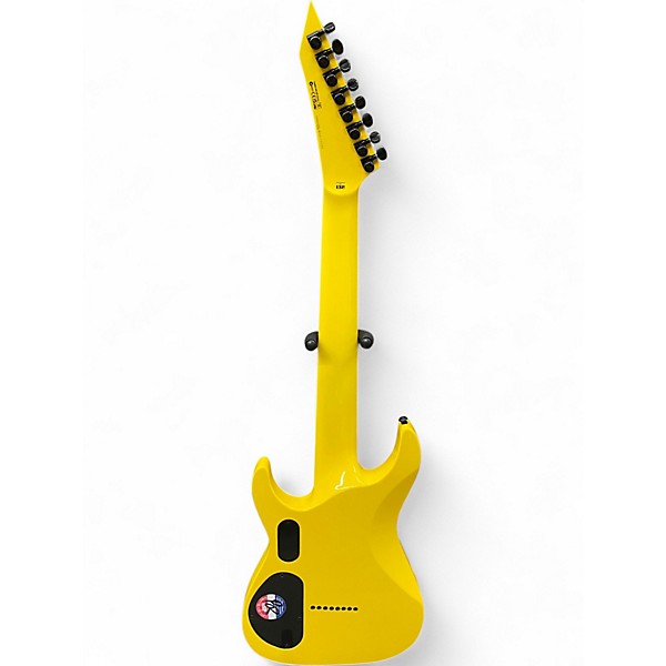 Used ESP LTD Stephen Carpenter SC-608 Yellow Baritone Guitars