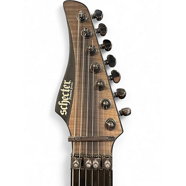Used 2021 Schecter Guitar Research Banshee Mach FR S FalloutBurst Solid Body Electric Guitar