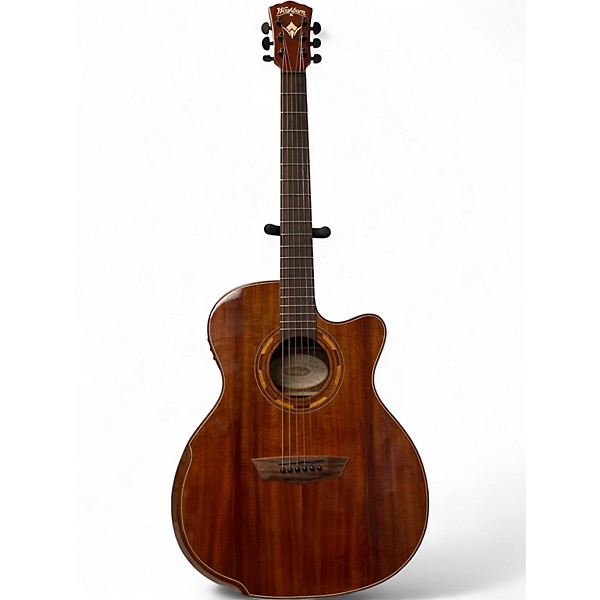 Used Washburn WCG55CE Walnut Acoustic Electric Guitar