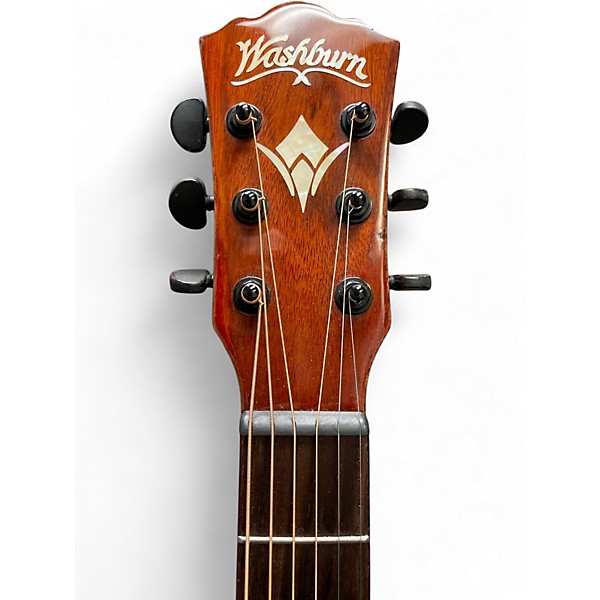 Used Washburn WCG55CE Walnut Acoustic Electric Guitar