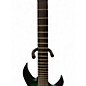 Used Schecter Guitar Research KM-7 MK-III GREEN AND BLACK Solid Body Electric Guitar