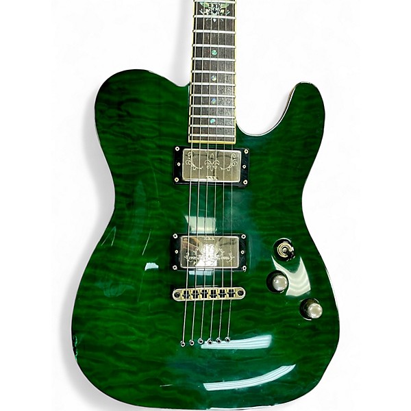 Used Schecter Guitar Research 30TH ANNIVERSARY PT Emerald Green Solid Body Electric Guitar