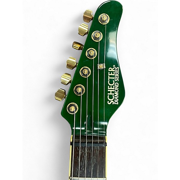 Used Schecter Guitar Research 30TH ANNIVERSARY PT Emerald Green Solid Body Electric Guitar