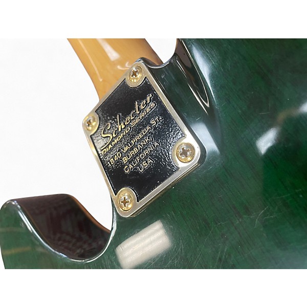 Used Schecter Guitar Research 30TH ANNIVERSARY PT Emerald Green Solid Body Electric Guitar