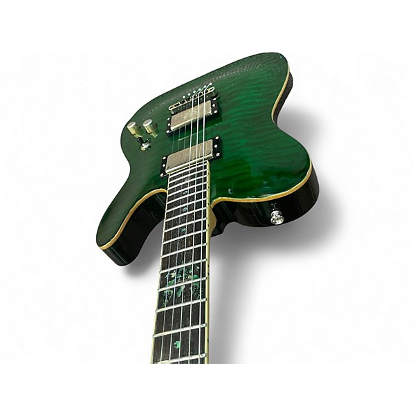 Used Schecter Guitar Research 30TH ANNIVERSARY PT Emerald Green Solid Body Electric Guitar