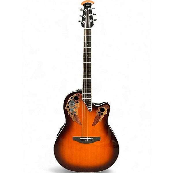 Used Ovation CE48 Sunburst Acoustic Electric Guitar