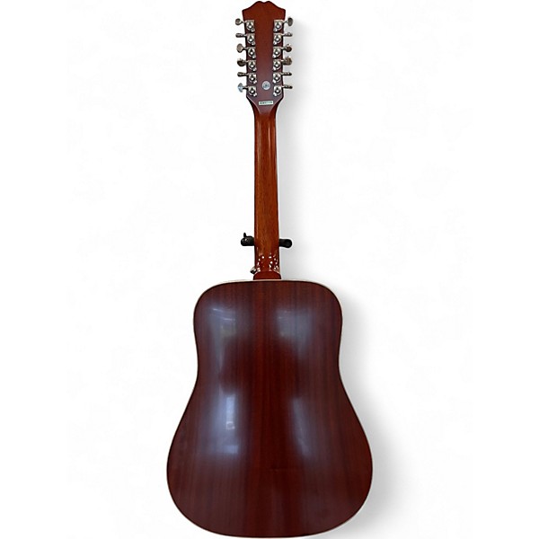 Used Epiphone Hummingbird 12 Honey Burst 12 String Acoustic Electric Guitar