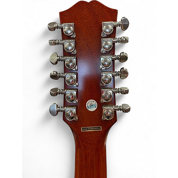 Used Epiphone Hummingbird 12 Honey Burst 12 String Acoustic Electric Guitar