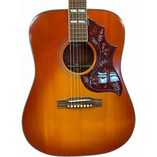 Used Epiphone Hummingbird Honey Burst Acoustic Guitar