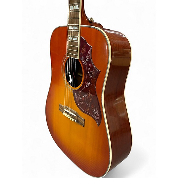 Used Epiphone Hummingbird Honey Burst Acoustic Guitar
