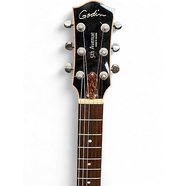 Used Godin 5th Avenue Kingpin P90 Natural Hollow Body Electric Guitar