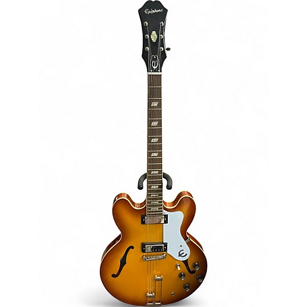 Used Epiphone Riviera Frequensator Royal Tan Hollow Body Electric Guitar