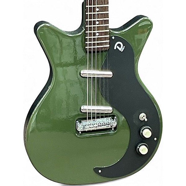 Used Danelectro 59 NOS + Green Solid Body Electric Guitar