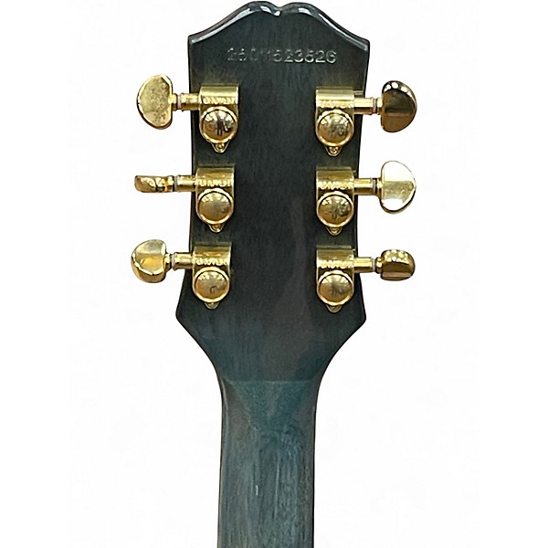 Used Epiphone Les Paul Custom Quilt Ocean Blue Solid Body Electric Guitar