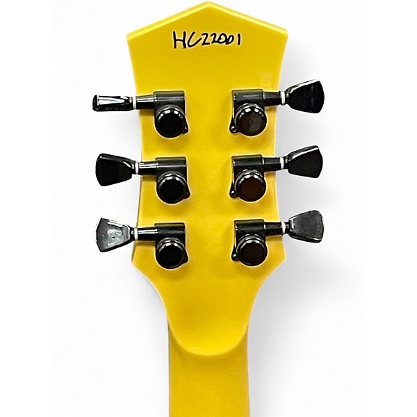 Used Grzenia Hussar Custom Yellow Burst Solid Body Electric Guitar