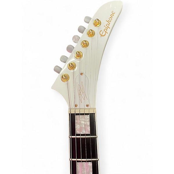 Used Epiphone lzzy Hale Explorer Snow White Solid Body Electric Guitar