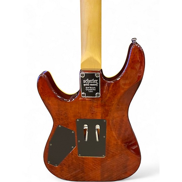 Used Schecter Guitar Research Omen Extreme 6 Floyd Rose Sunburst Solid Body Electric Guitar