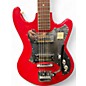 Used Teisco BRADFORD Satin Red Solid Body Electric Guitar