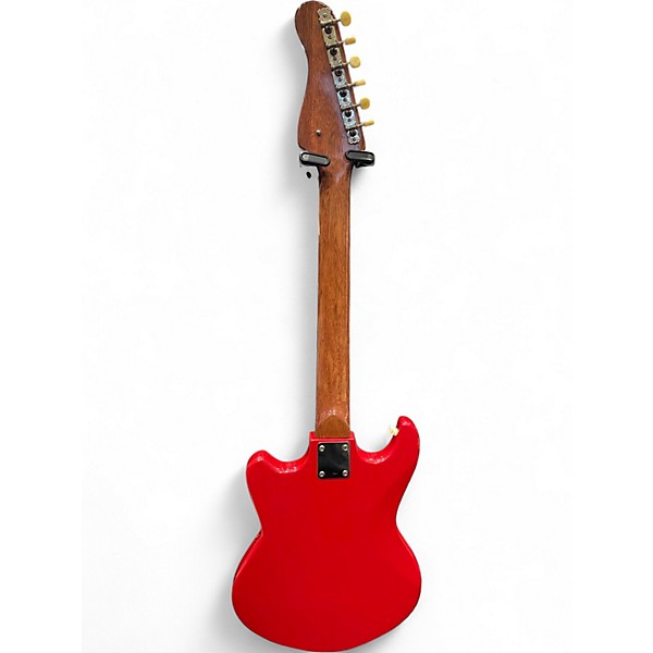 Used Teisco BRADFORD Satin Red Solid Body Electric Guitar