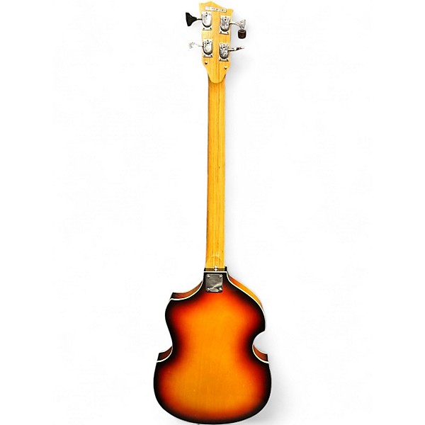 Vintage 1960s Teisco VIOLIN BASS Sunburst Electric Bass Guitar
