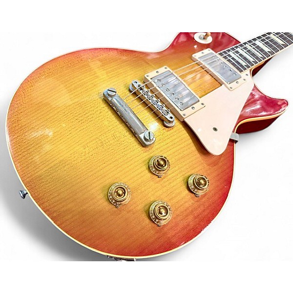 Used 2003 Gibson Les Paul 1958 Reissue Brazilian Fretboard Sunburst Solid Body Electric Guitar