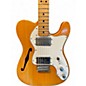 Vintage 1975 Fender Telecaster Thinline Natural Solid Body Electric Guitar