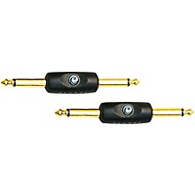 D'Addario 1/4"-1/4" Male Mono Inline Adapter 2-Pack