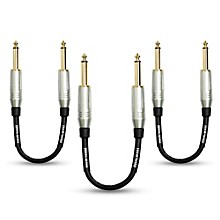 Mogami 1/4" Straight Patch Cable, 8" (3-Pack)