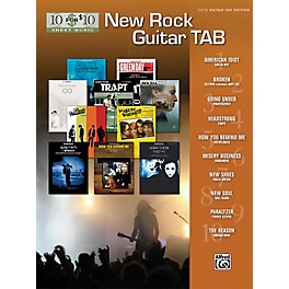 Alfred 10 For $10 - New Rock Guitar Tab Book