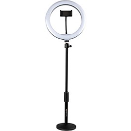 Gator 10" LED Desktop Ring Light Stand With Phone Holder and Compact Weighted Base