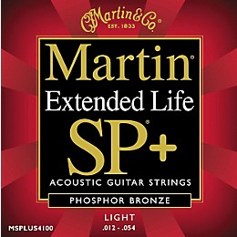 Martin 4100 Coated SP+ Phosphor Bronze Light Acoustic Guitar Strings