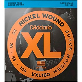 D'Addario EXL160 Gauge Nickel Wound Electric Bass Strings