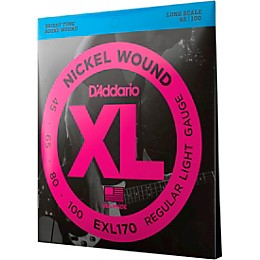 D'Addario EXL170 Nickel Wound Bright Round Wound Electric Bass Strings