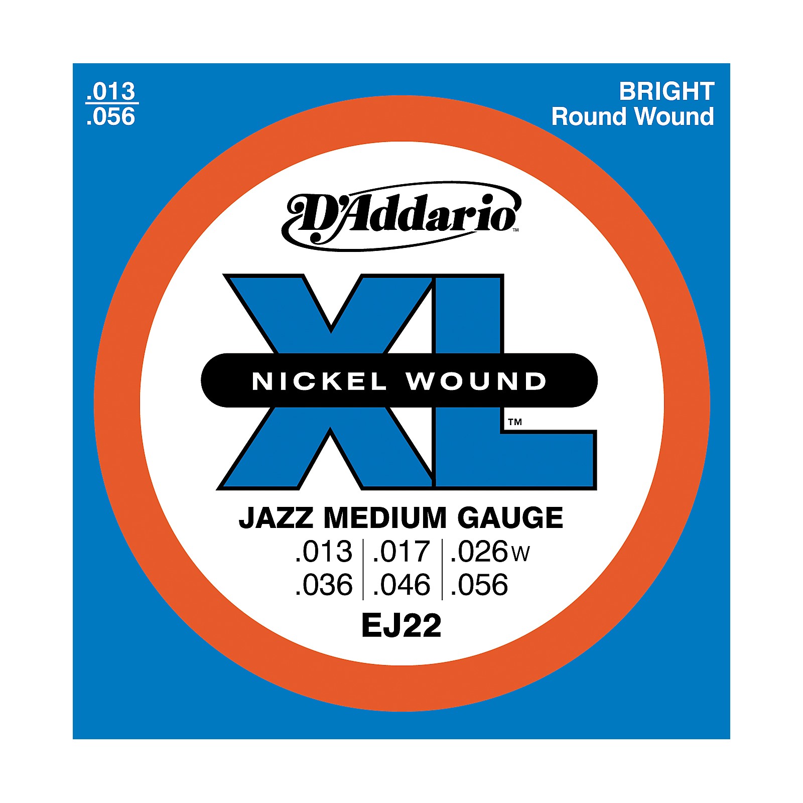 D'Addario EJ22 Nickel Jazz Medium Electric Guitar Strings Guitar Center