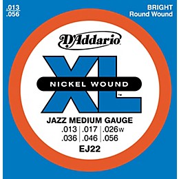 D'Addario EJ22 Nickel Jazz Medium Electric Guitar Strings