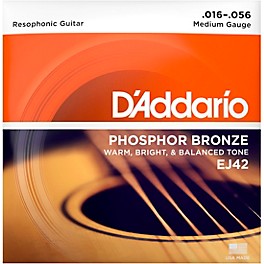 D'Addario EJ42 PB Resophonic String Set