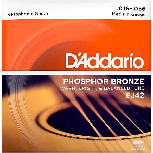 D'Addario EJ42 PB Resophonic String Set