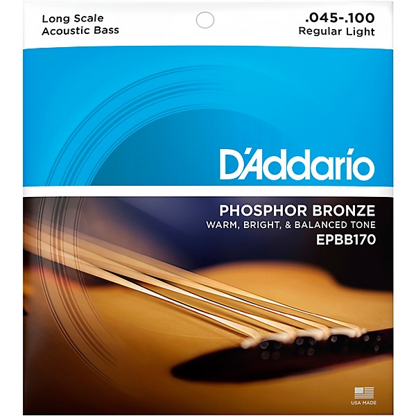 D Addario EPBB170 PB Soft Acoustic Bass String Set Guitar Center