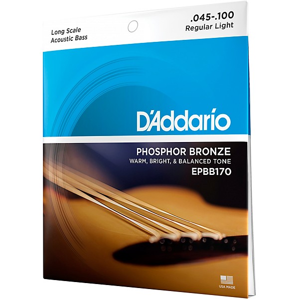 D'Addario EPBB170 PB Soft Acoustic Bass String Set
