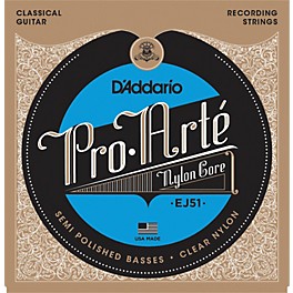 D'Addario EJ51 Pro-Arte Semi Polished Basses Hard Tension Classical Guitar Strings