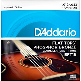 D'Addario EFT16 Flat Top PB Light Acoustic Guitar Strings