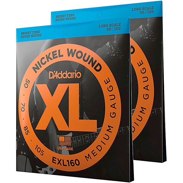 D Addario EXL160TP Twin Pack Bass Guitar Strings Guitar Center