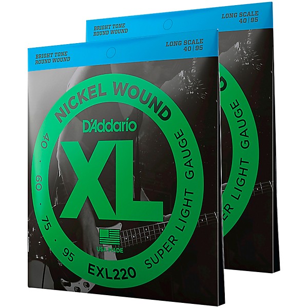 D Addario EXL220TP Twin Pack Bass Guitar Strings Guitar Center