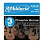D'Addario EJ16 Phosphor Bronze Light Acoustic Guitar Strings 3-Pack thumbnail